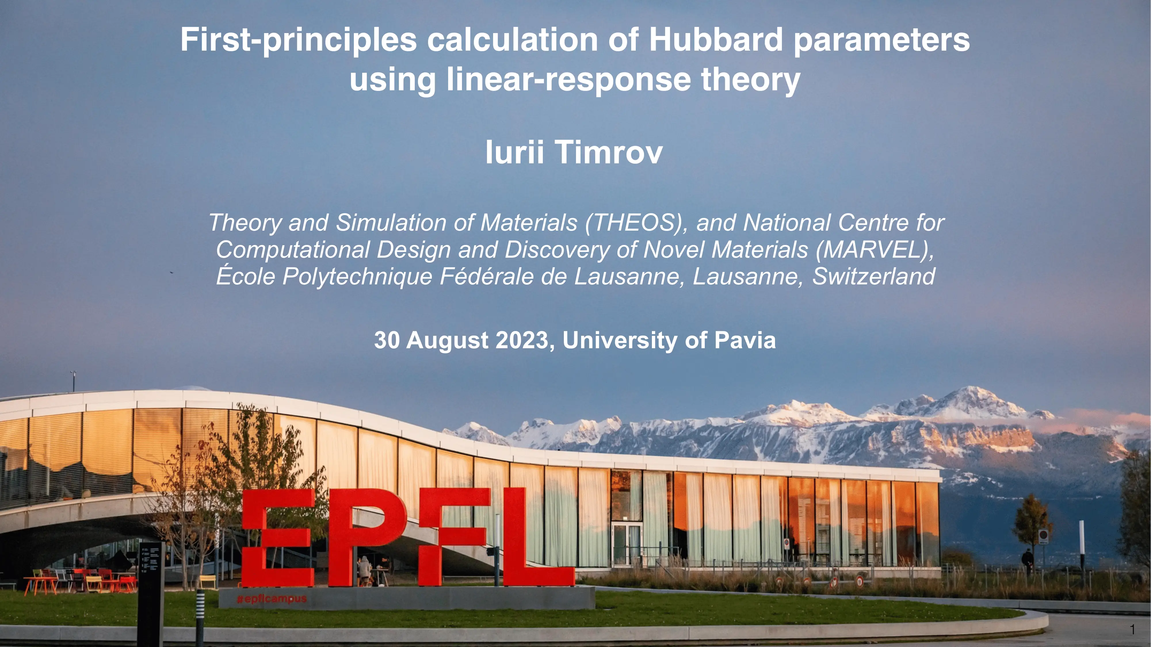 First-principles calculation of Hubbard parameters using linear-response theory